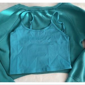 Balance athletica cropped tank top size M